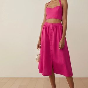 Pink two-piece dress